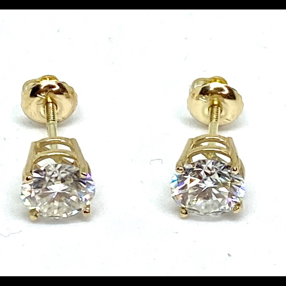 Diamonds 2 ct stud earring D color vvs mossanite - Picture 16 of 16